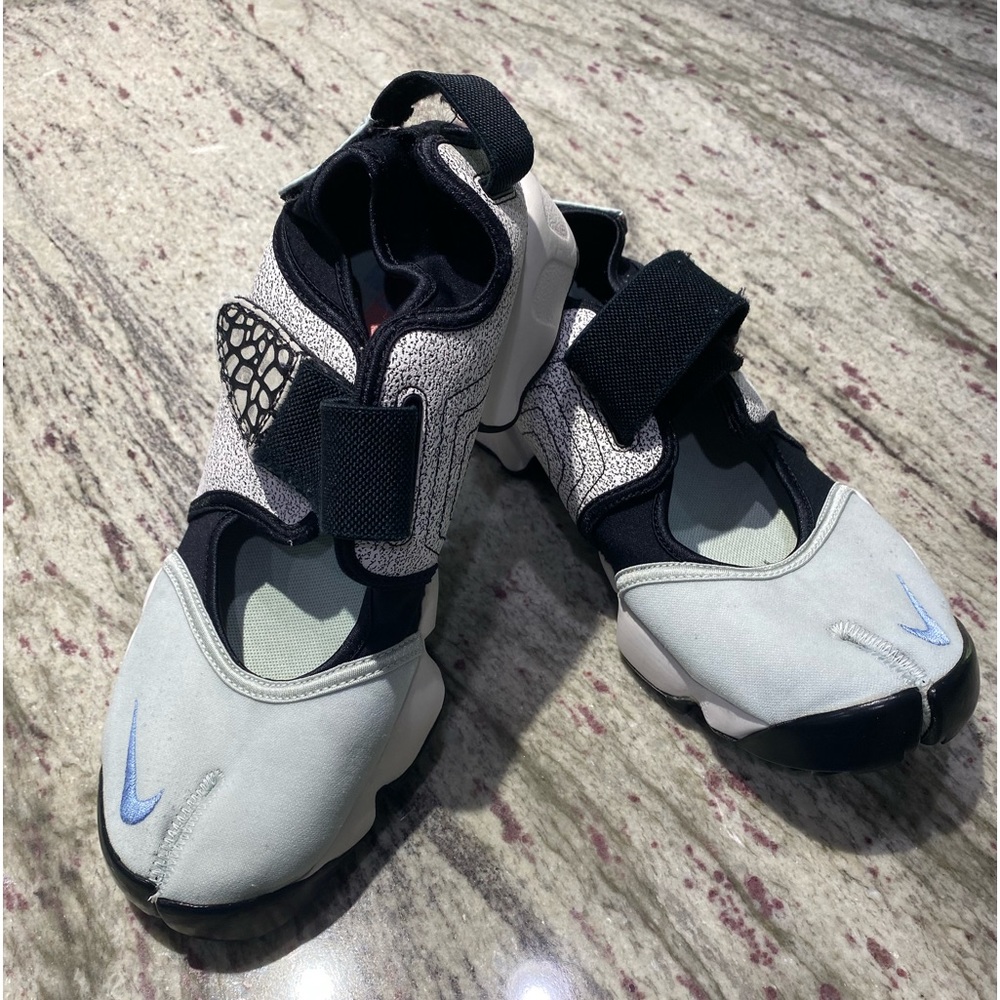 Nike sir rift premium fibreglass black and white pure platinum trainers size 10